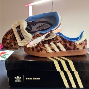 Adidas Women’s Brown Leopard Sneakers
